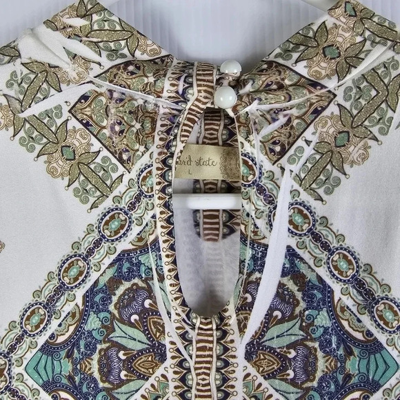 Altar'd State Caddo boho sleeveless mock neck mini dress - Picture 8 of 10